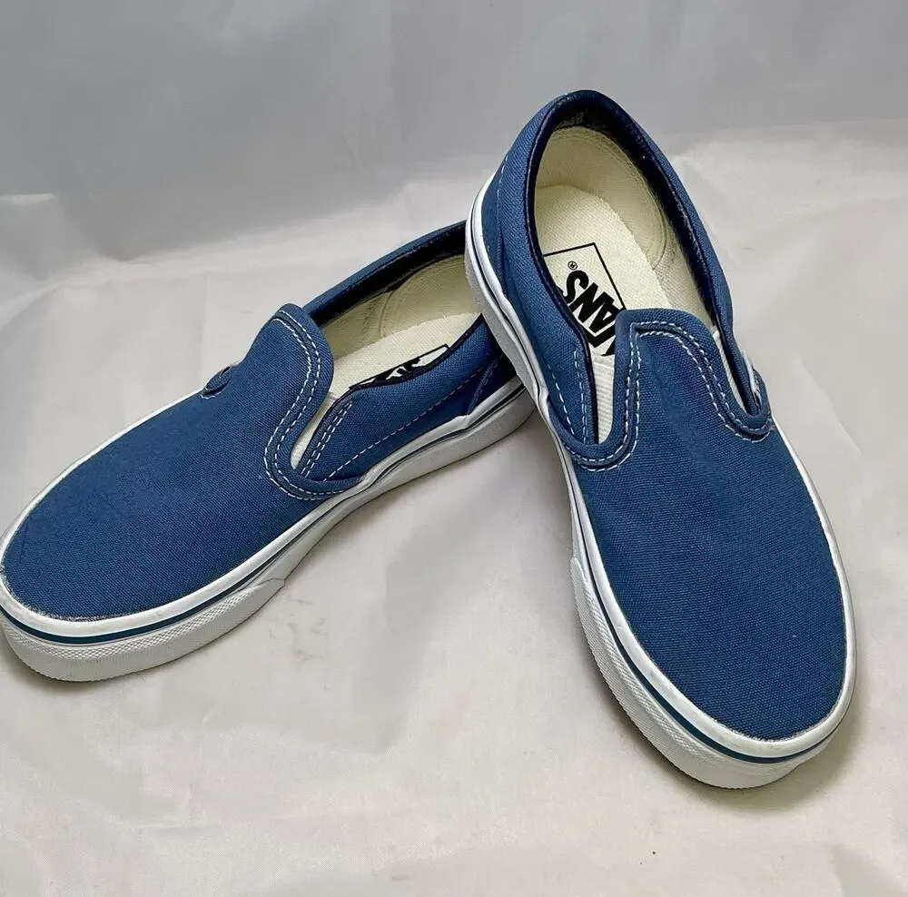 Vans skate slip on NEW navy Kids Size 13-NWOB